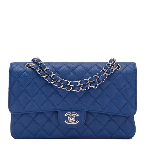 chanel classic blue caviar|Flap Bags .